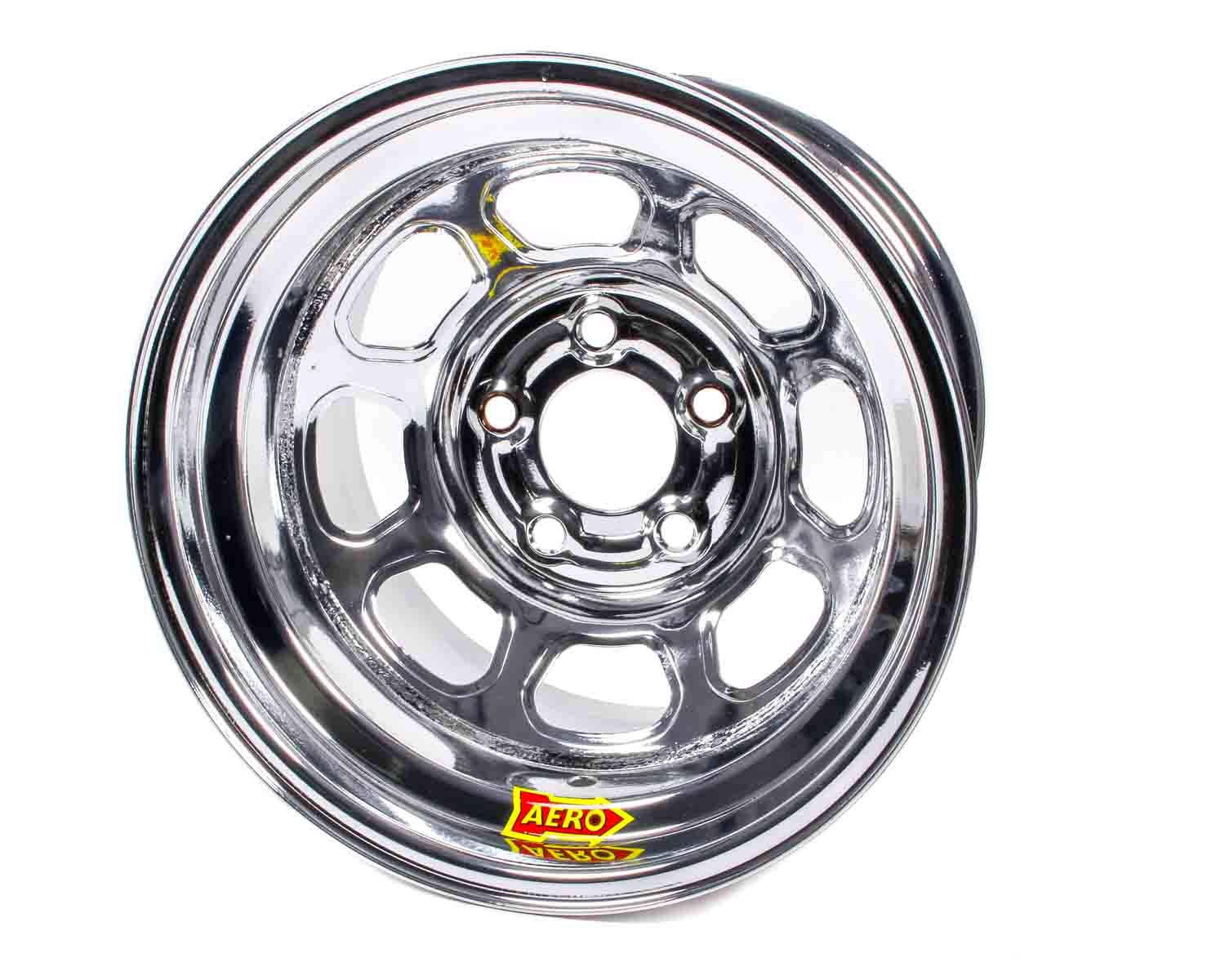 15x8 4in 5.00 Chrome Wheels Aero Race Wheels