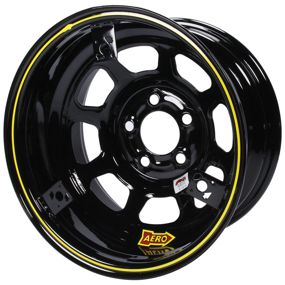 15x8 2in 4.75 Black w/ 3 Tabs for Mudcover Wheels Aero Race Wheels