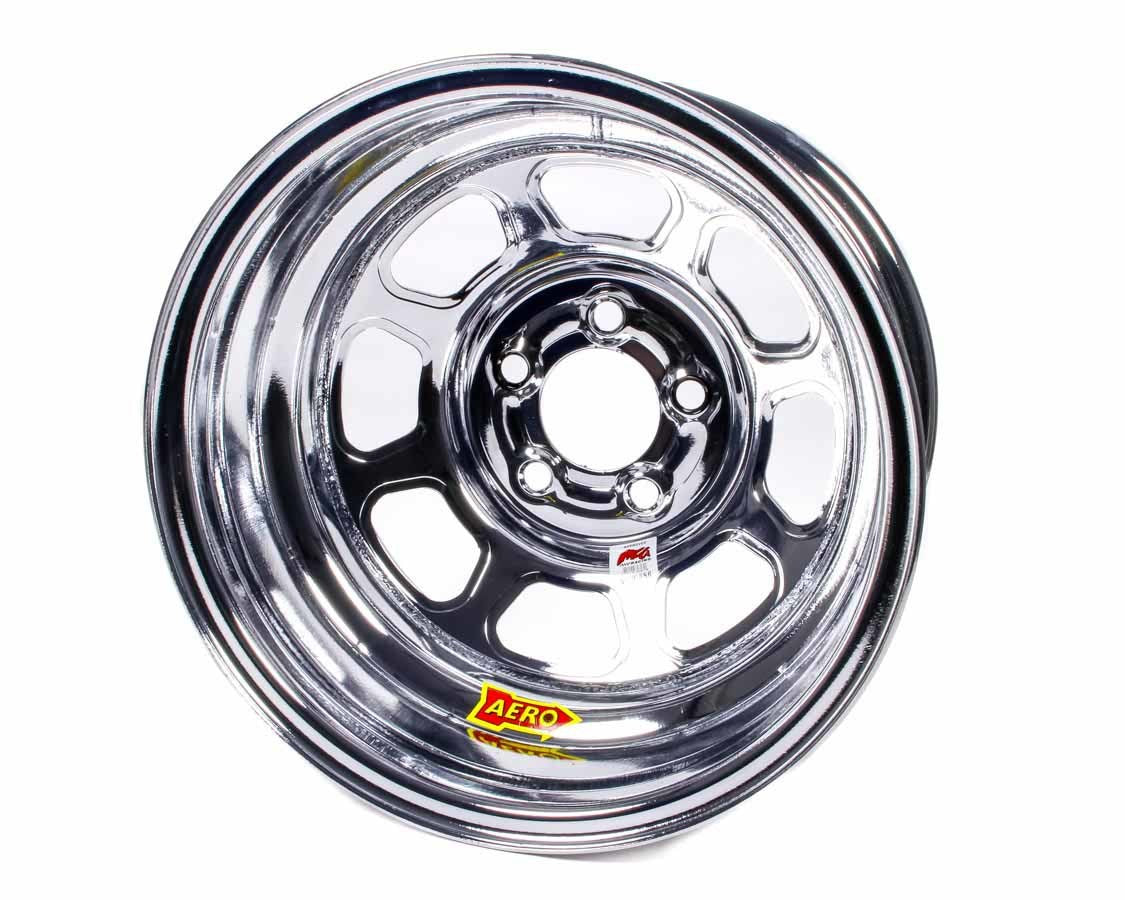 15x8 1in 4.75 Chrome Wheels Aero Race Wheels