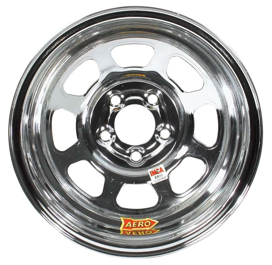 15X8 2in 4.75 Chrome Wheels Aero Race Wheels