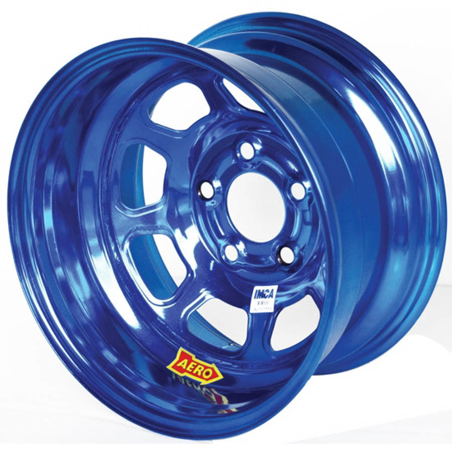 15x8 3in 4.75 Blue Chrome Wheels Aero Race Wheels