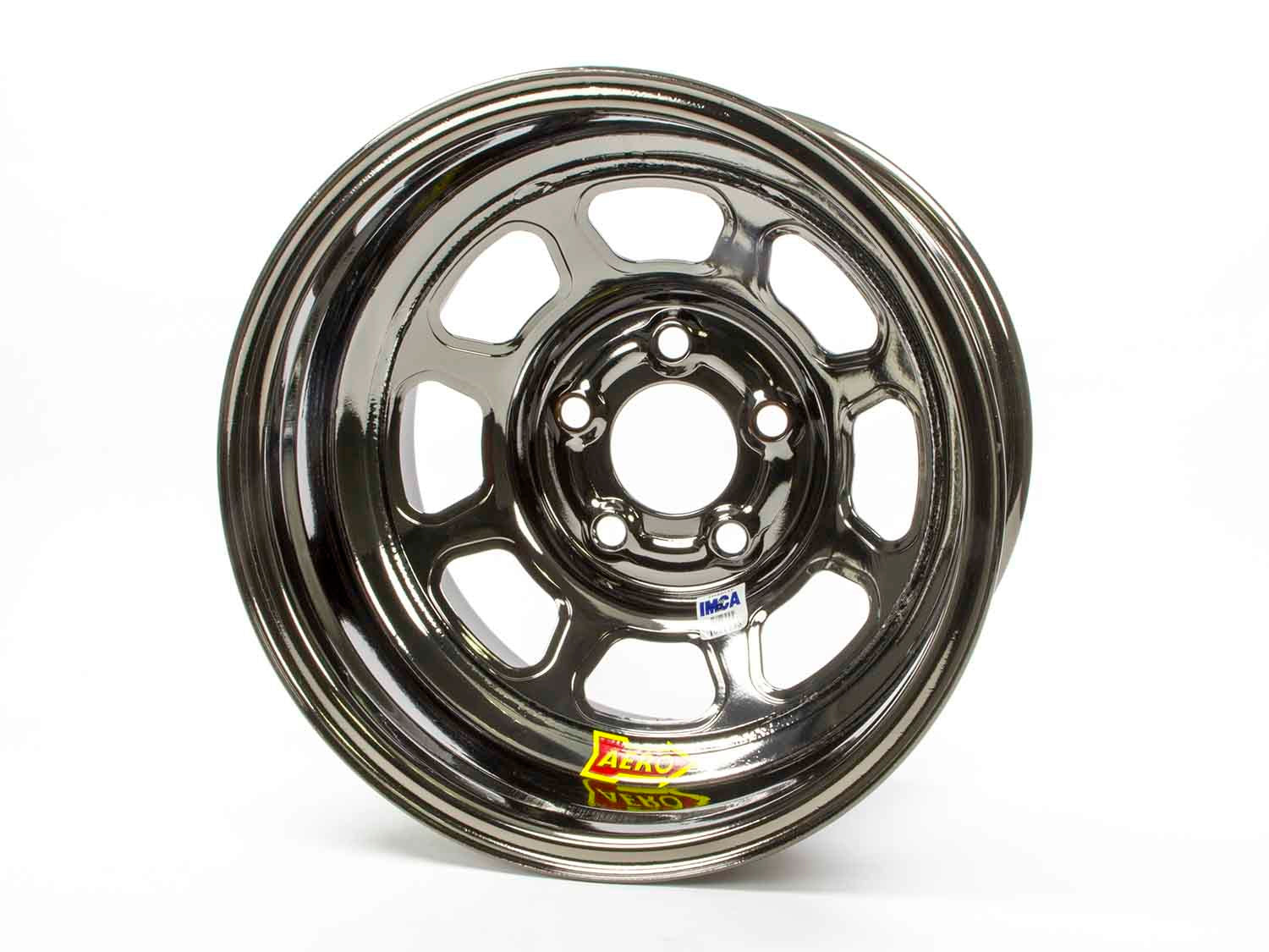 15x8 2in 5.00 Black Chrome Wheels Aero Race Wheels