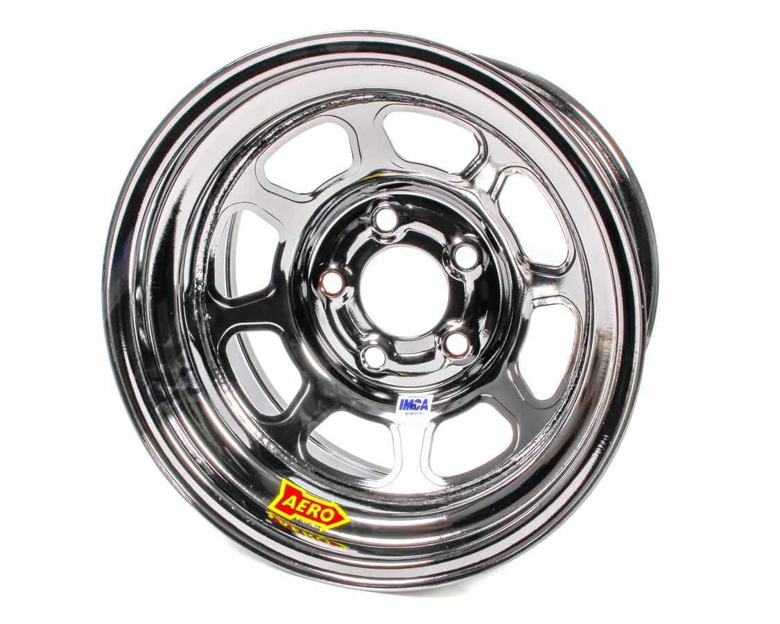 15x8 3in 5.00 Black Chrome Wheels Aero Race Wheels