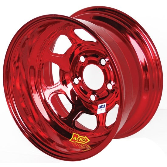 15x8 3in 5.00 Red Chrome Wheels Aero Race Wheels