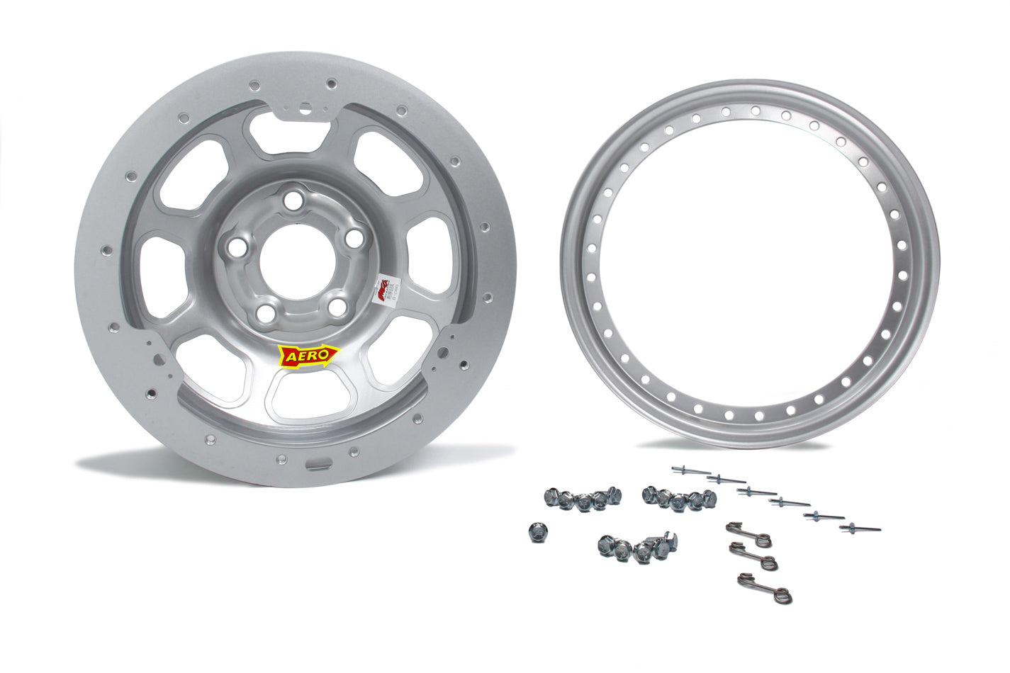 15X10 2in 5.00 Silver Beadlock Wheels Aero Race Wheels