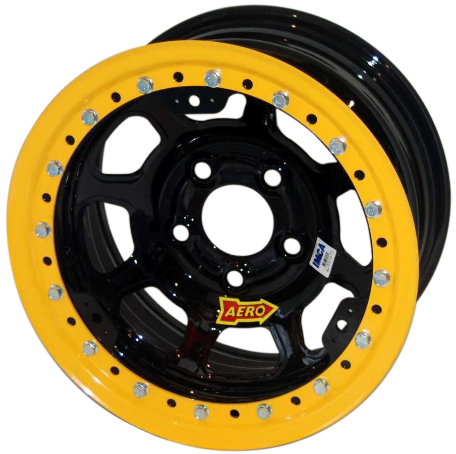 15x8 2in 4.75 Black Wheels Aero Race Wheels