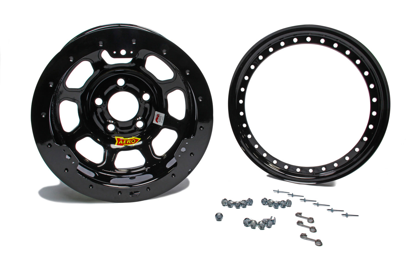 15x8 3in 4.75 Black Wheels Aero Race Wheels