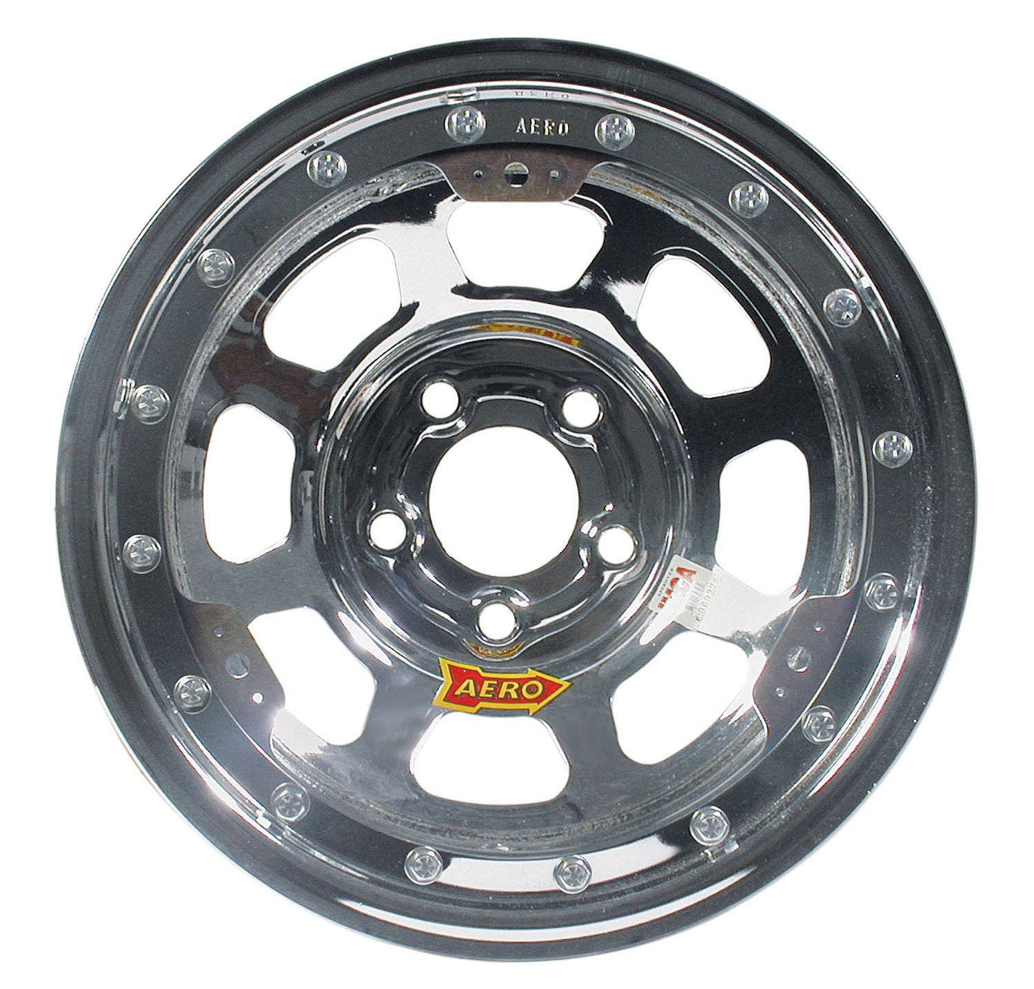 15x8 2in 4.75 Chrome Wheels Aero Race Wheels