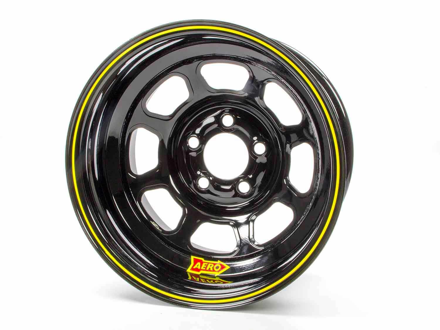 15x8 2in 5.00 Black Spun Extreme Bead Wheels Aero Race Wheels