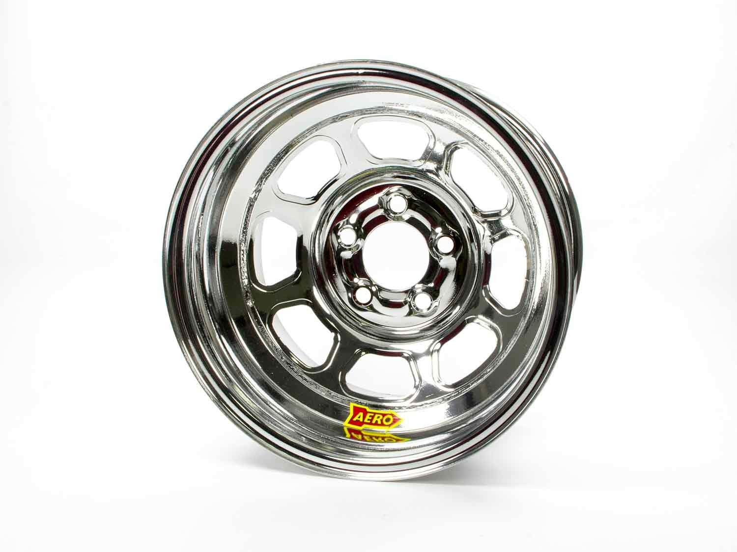 15x8 1in 4.75 Chrome Spun Extreme Bead Wheels Aero Race Wheels