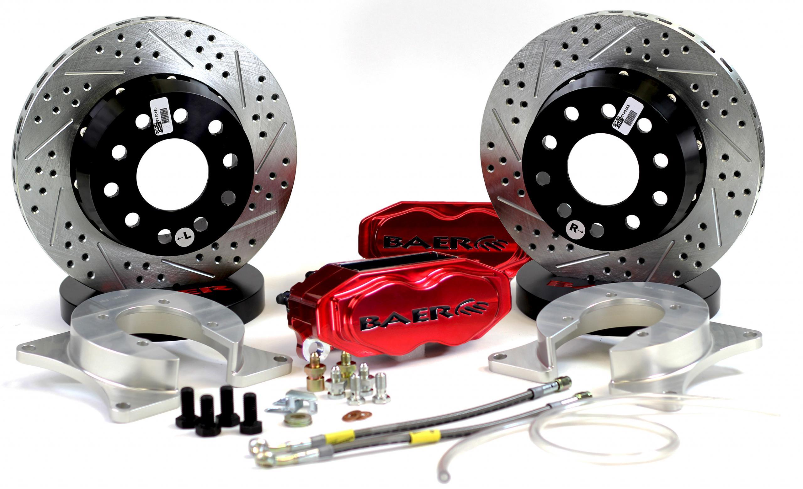 Deep Stage SS4+ Rear Bra ke System 15- Mustang Disc Brake Upgrade Kit Baer Brake Systems
