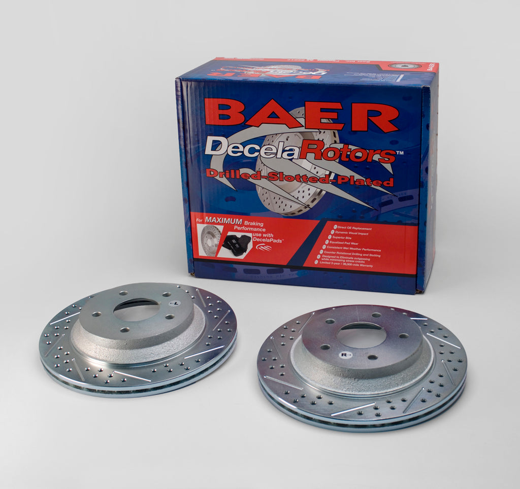 Performance Slotted And Drilled Rotors Pair Disc Brake Rotors Baer Brake Systems