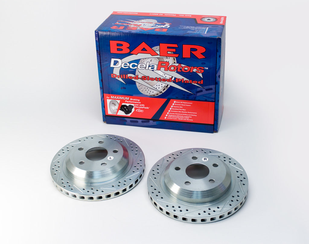 Performance Slotted And Drilled Rotors Pair Disc Brake Rotors Baer Brake Systems