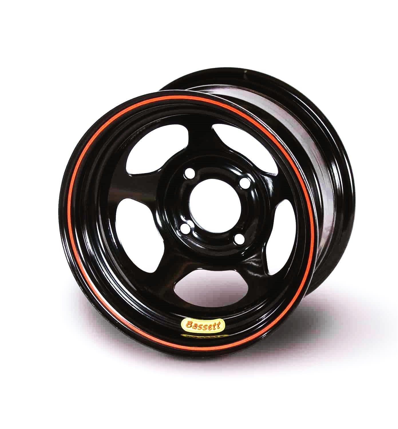 Wheel 13in x 8in 5x100mm Black Wheels Bassett