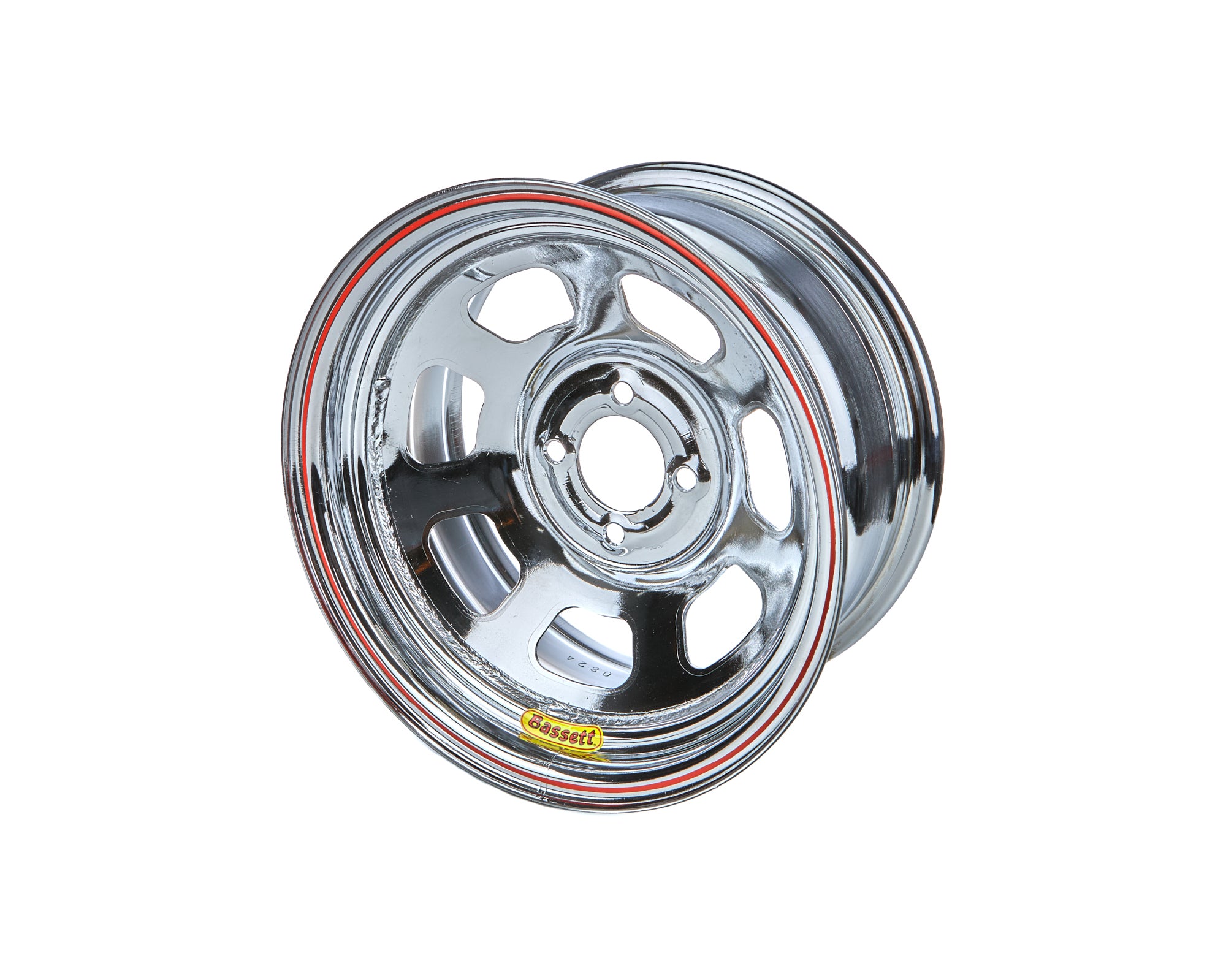 Wheel 14x7 D Hole 4x 100MM 3in Chrome Wheels Bassett