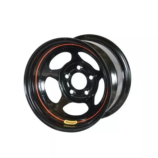 Wheel 15in x 10in 2in BS 5x5 Black Inertia Wheels Bassett