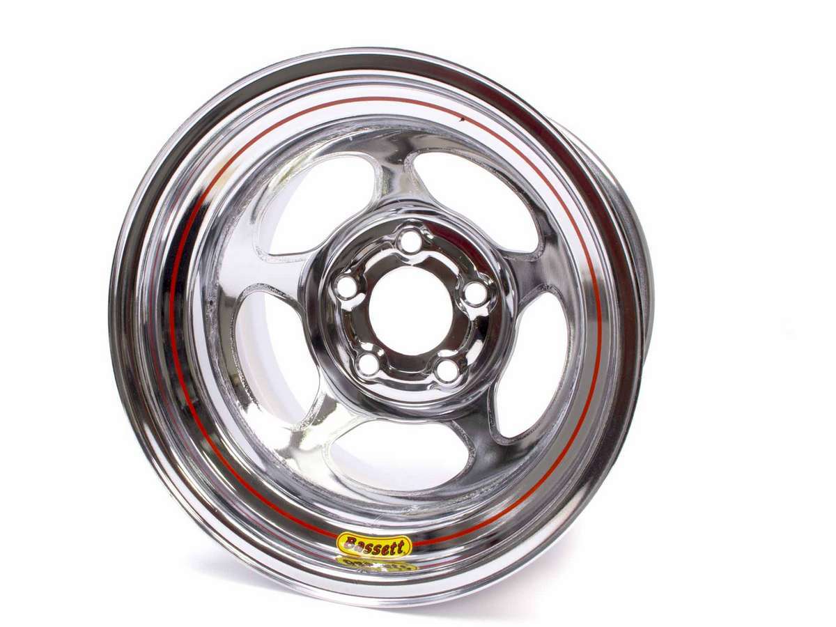 15x10 Chrome Inertia 5x5 5-1/2in BS Wheels Bassett