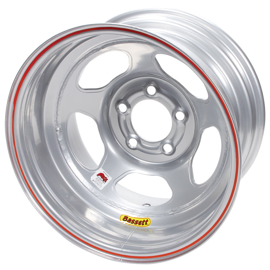 15x10 5x5 Silver Inertia Wheels Bassett