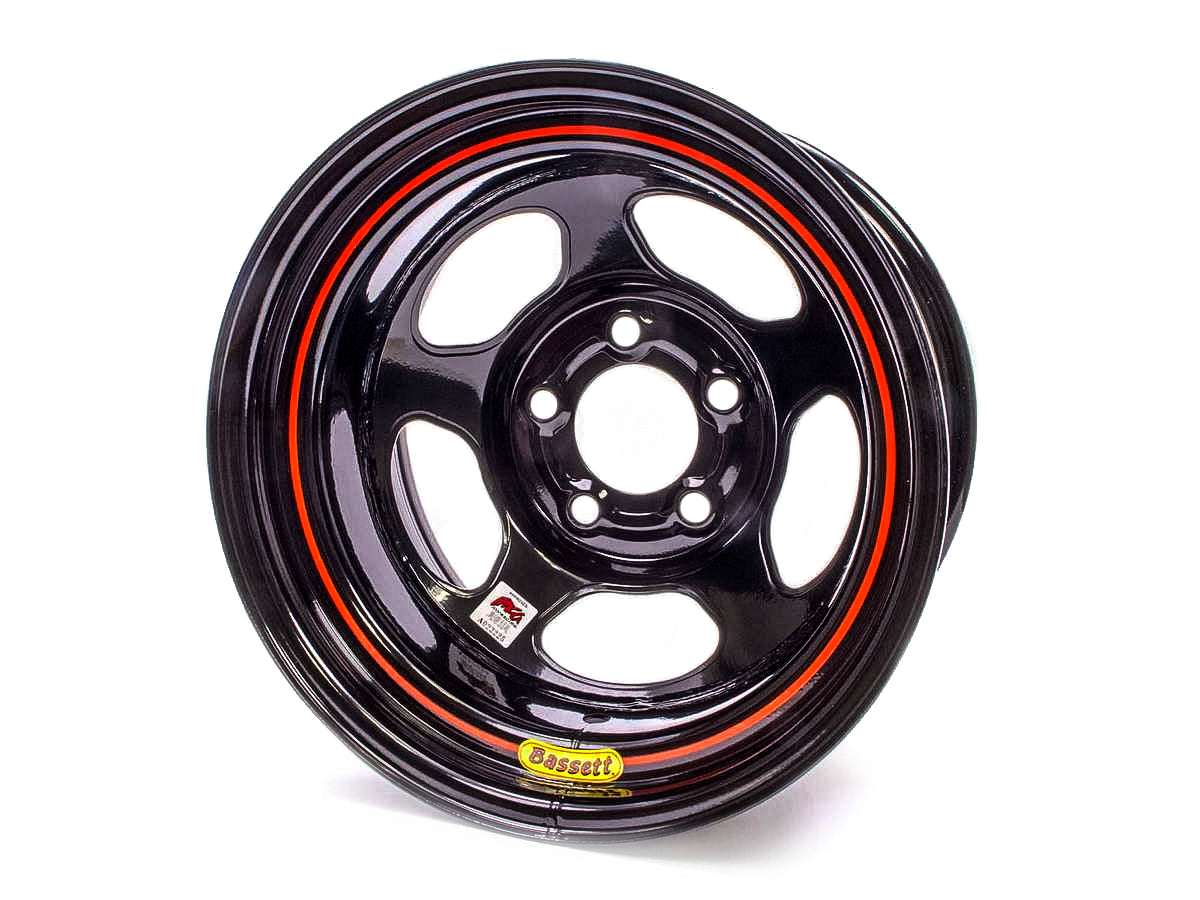 15X10 5x5 Black Inertia 6in BS Wheels Bassett
