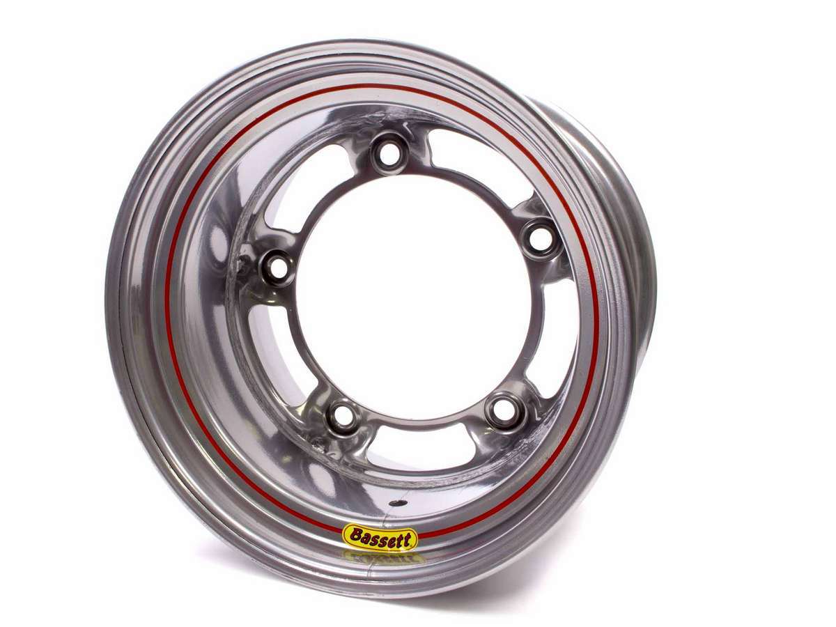 15x10 W/5 Silver Spun Wheels Bassett