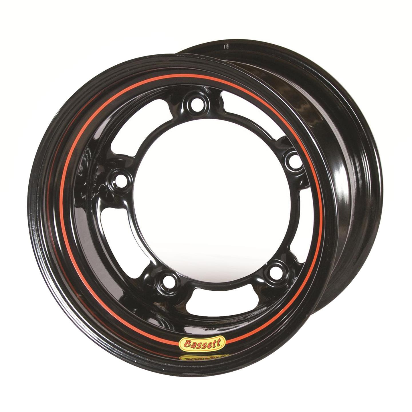Wheel 15in x 10in W/5 7in BS Black Wheels Bassett