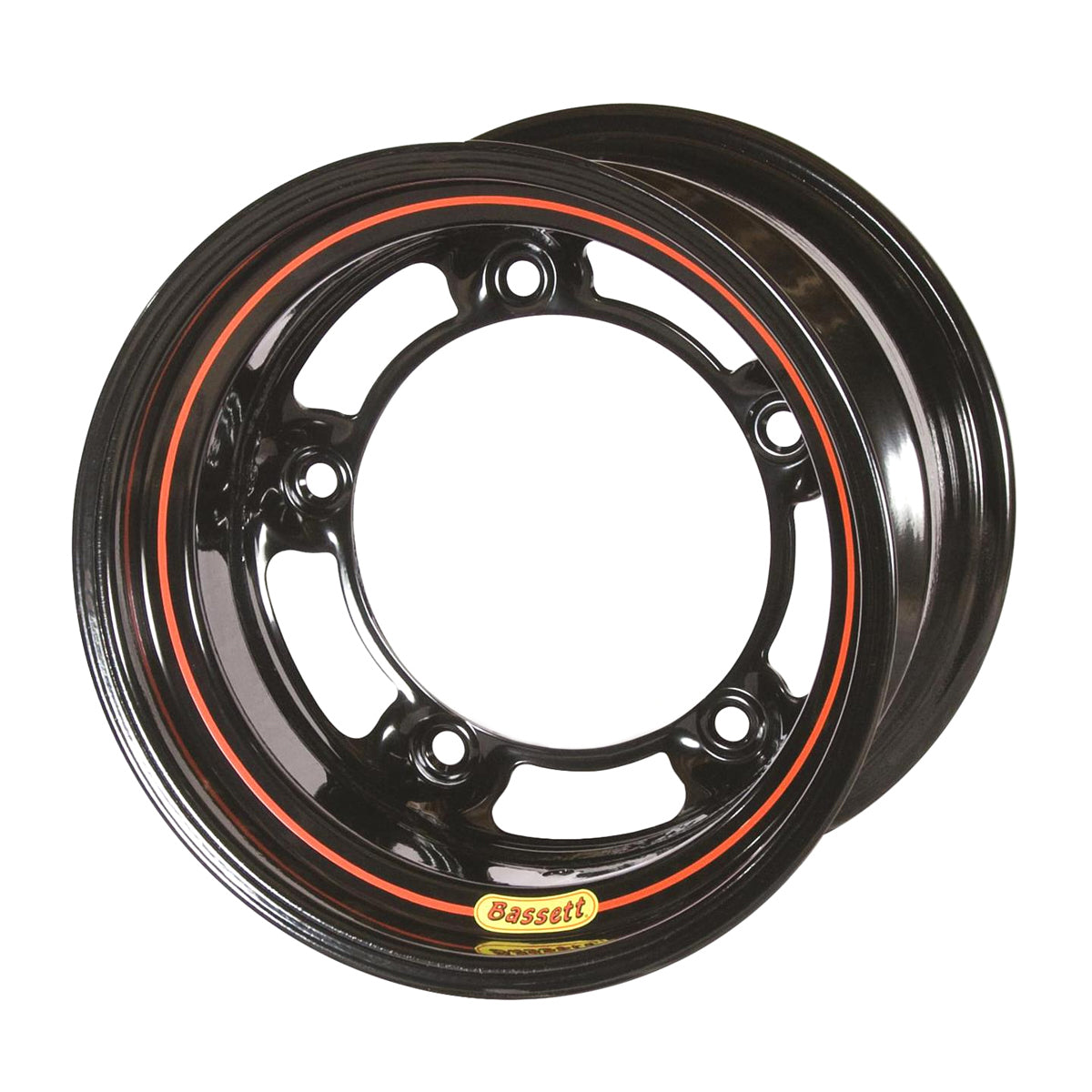 Wheel 15x12 W/5 3in BS Black Spun Wheels Bassett