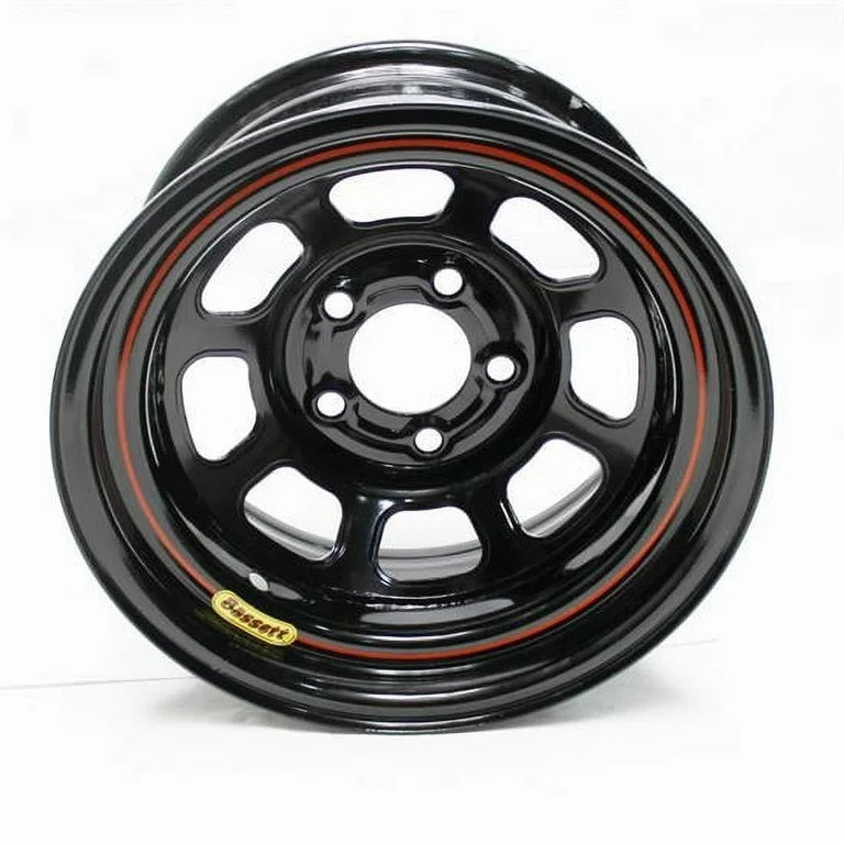 15X7 5x100MM 2in Black Wheels Bassett