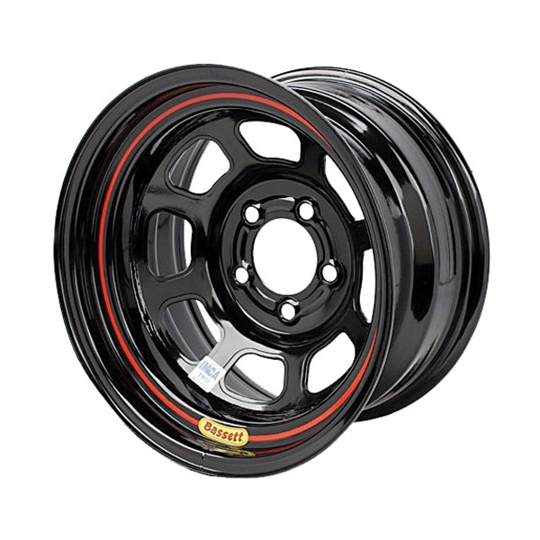 Wheel 15in x 7in 5x100mm DOT Black Wheels Bassett