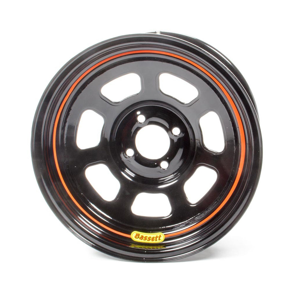 Wheel 15x7 D Hole 4x 100MM 3in Black Wheels Bassett