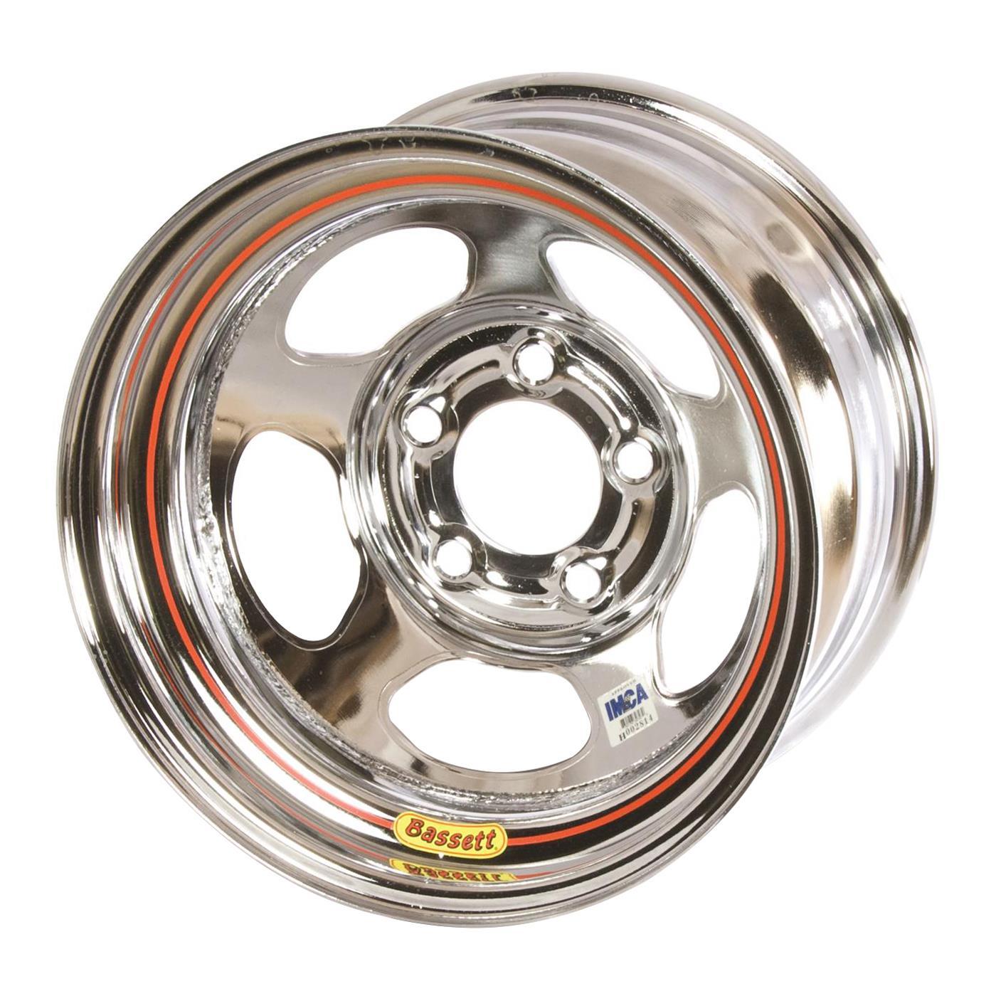 15X8 IMCA 5X4.75 2IN B/S Inertia Chrome Wheels Bassett