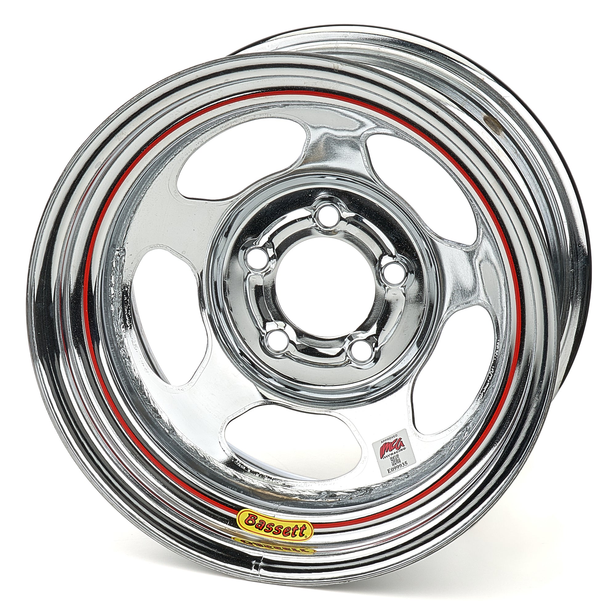 15X8 IMCA 5X4.75 3IN B/S Inertia Chrome Wheels Bassett