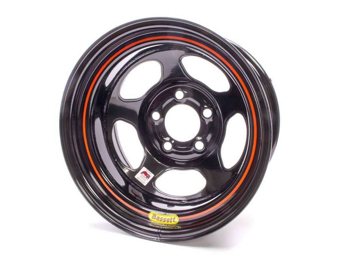 15x8 IMCA Black Inertia 5x4.75 Wheels Bassett