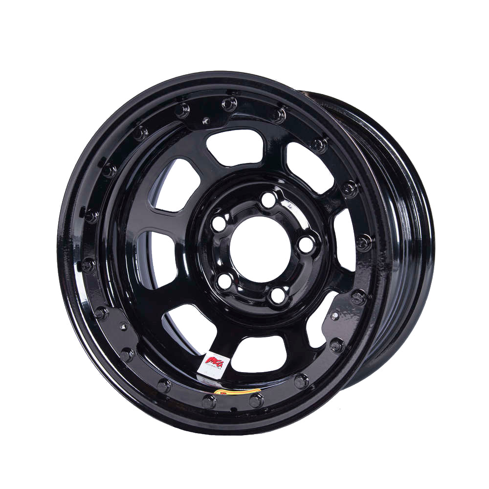 15x8 IMCA B/Lock Wheel Black D-Hole 5x5 Wheels Bassett