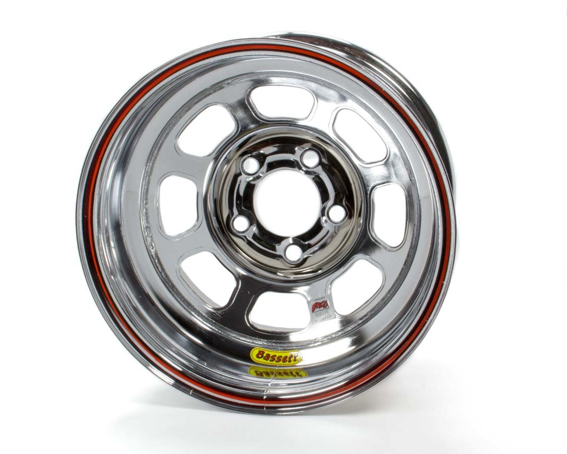 15x8 IMCA Wheel Rev. Bell D-Hole Chrome Wheels Bassett