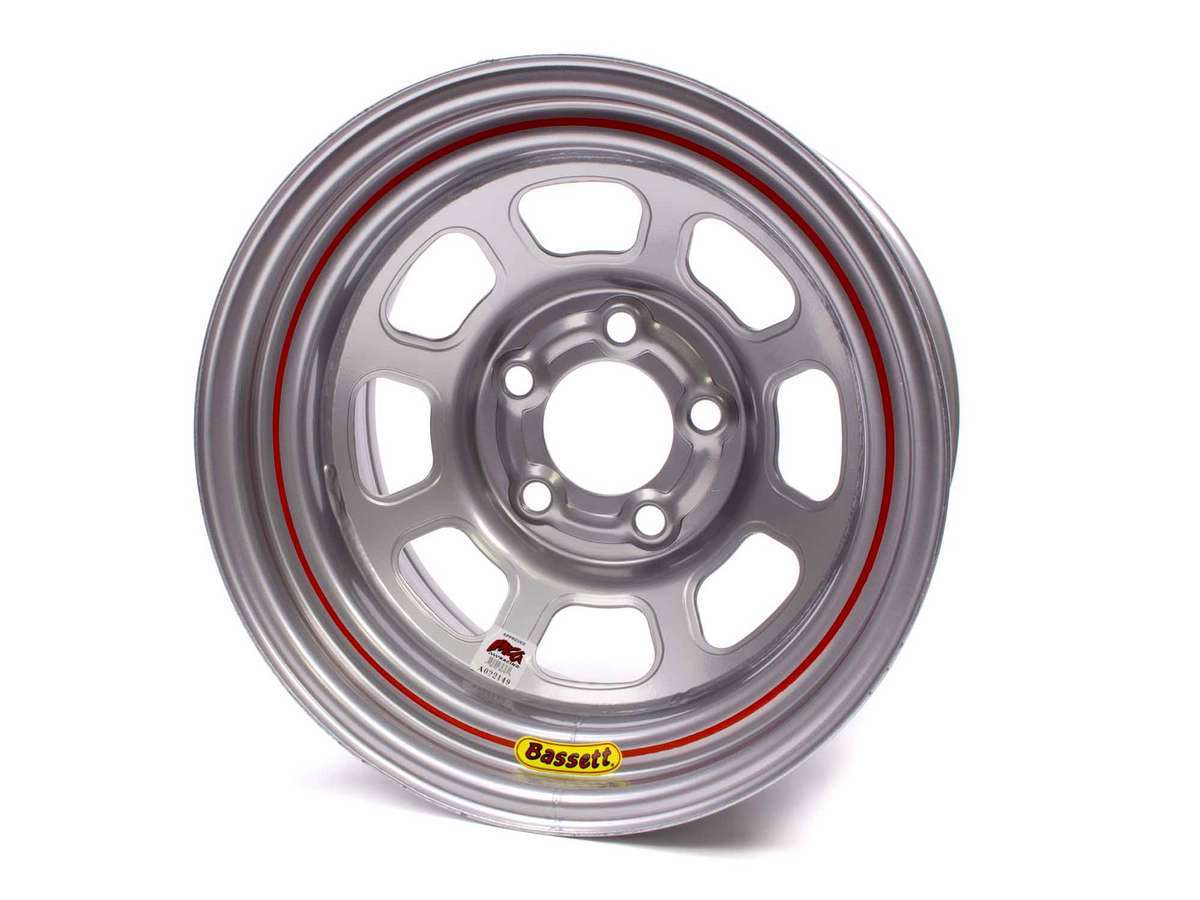 15X8 IMCA Wheel D-Hole Silver 5x4.50 Wheels Bassett