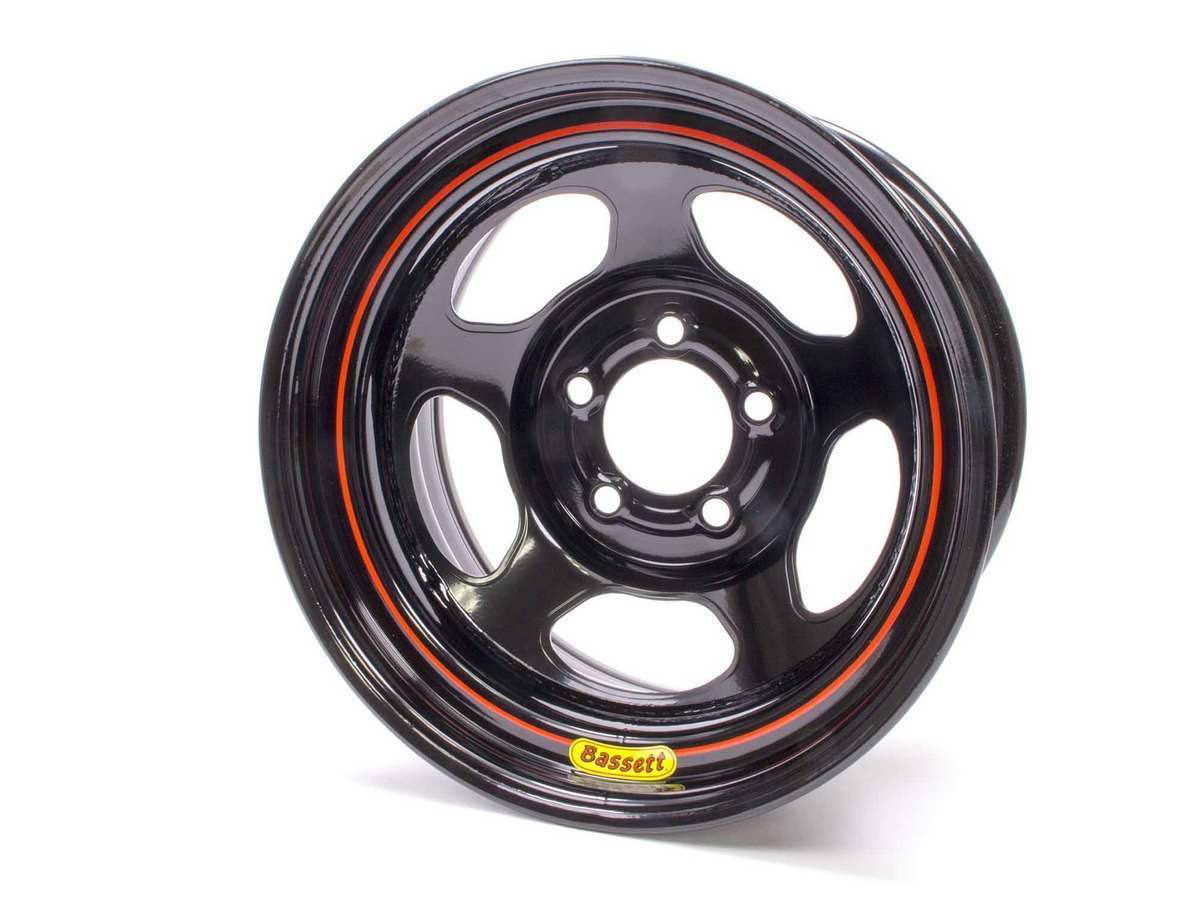 15x8 5x5 Blk Inertia Armor Edge Wheels Bassett
