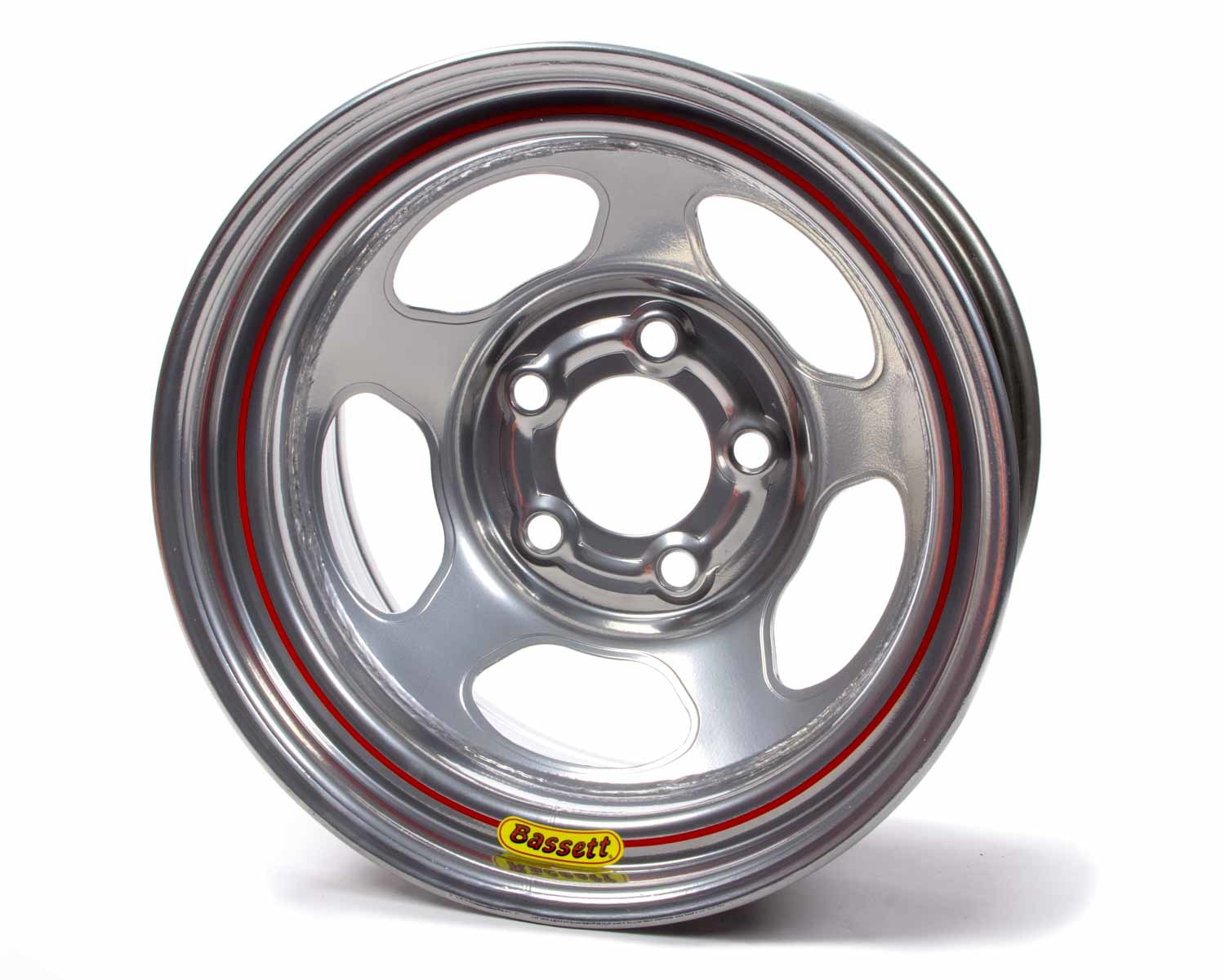 15x8 5x5 Silver Inertia Armor Edge Wheels Bassett
