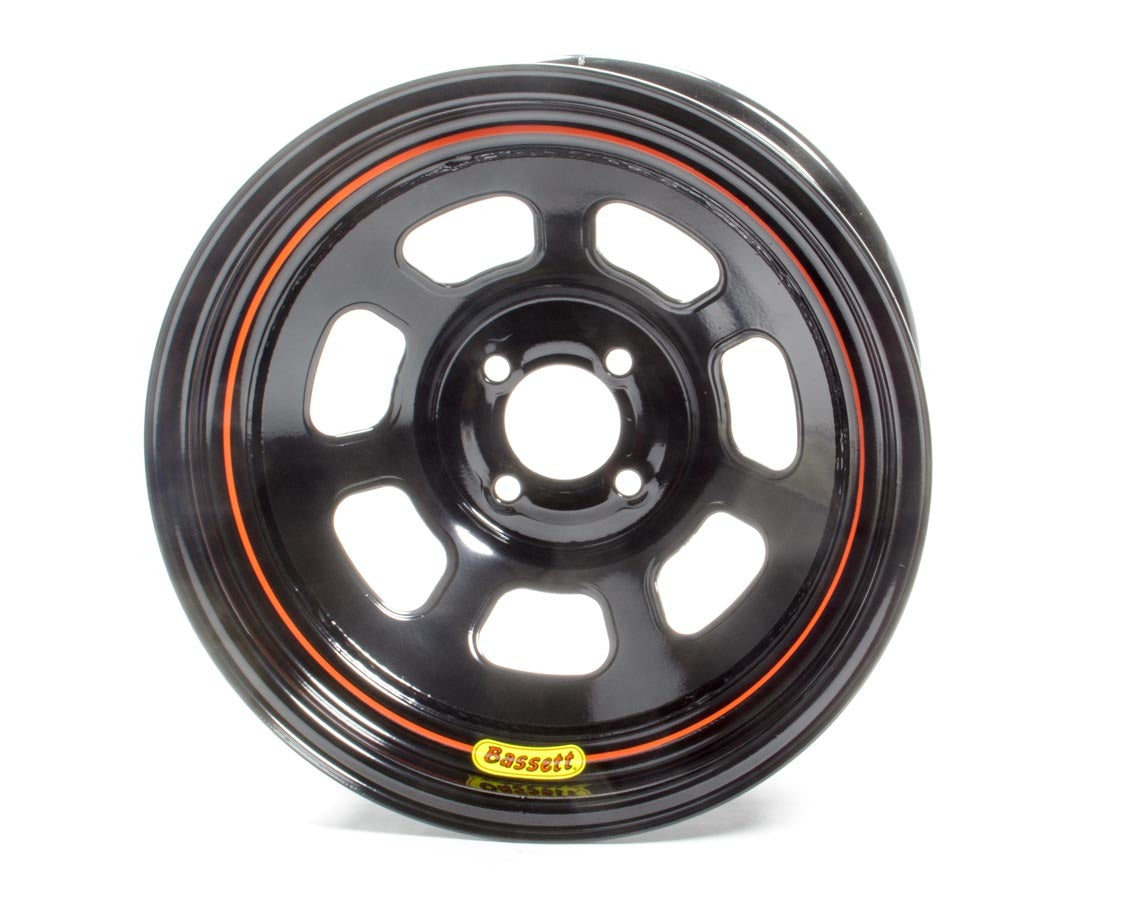 Wheel 15x8 D-Hole 4x100 mm 4in BS Black Wheels Bassett