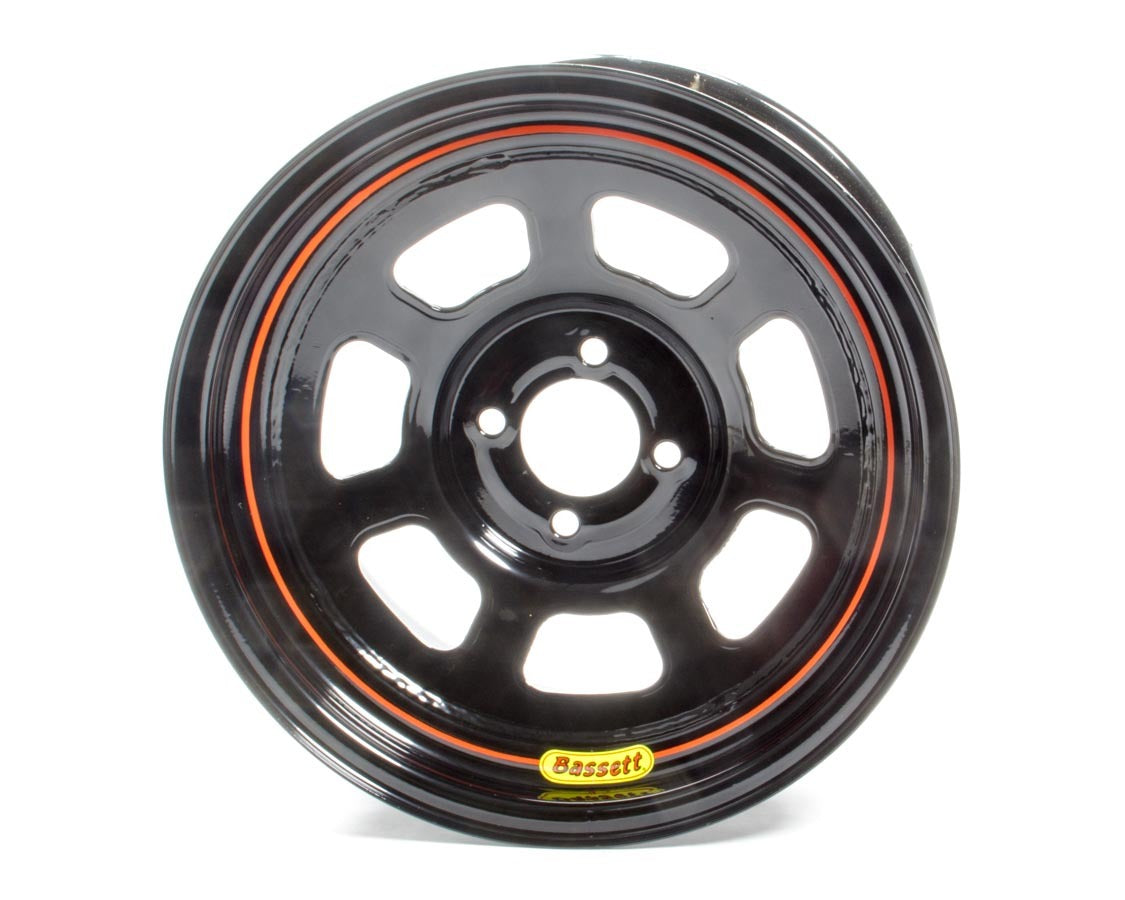 Wheel 15x8 D-Hole 4x100 mm 5in BS Black Wheels Bassett