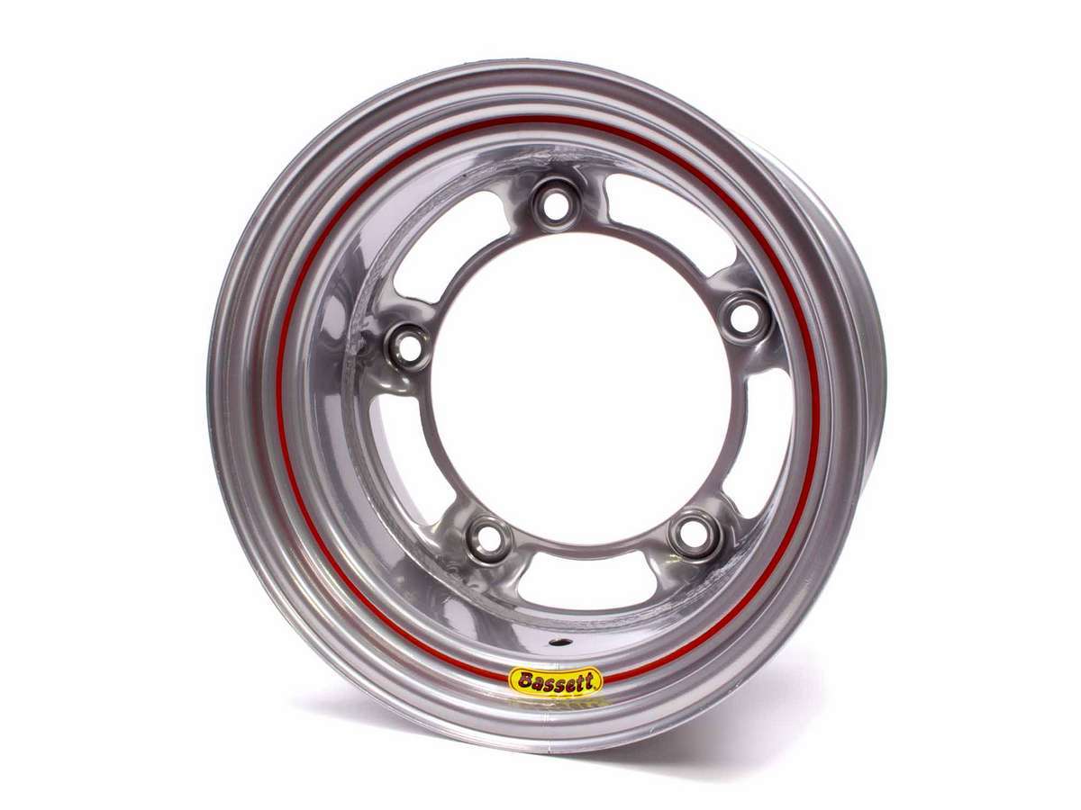 15x8 W/5 Silver Spun Wheels Bassett