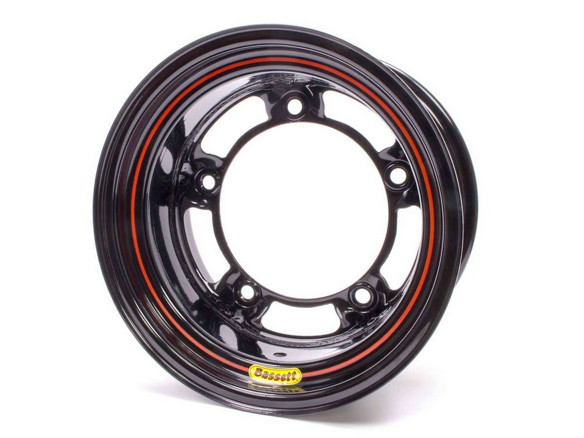 15x8 W/5 Black Spun Wheels Bassett