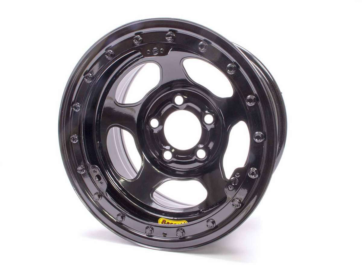 15 x 8.75 B/L Black 5x5 2in BS Inertia Wheels Bassett