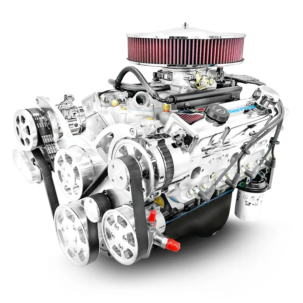 SBC 383 Crate Engine w/ EFI Dressed w/Pulley Kit Engines, Complete BluePrint Engines