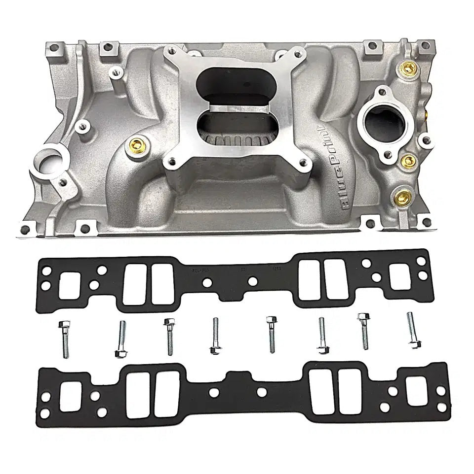 SBC Intake Manifold Dual Plane Square Bore Intake Manifolds BluePrint Engines