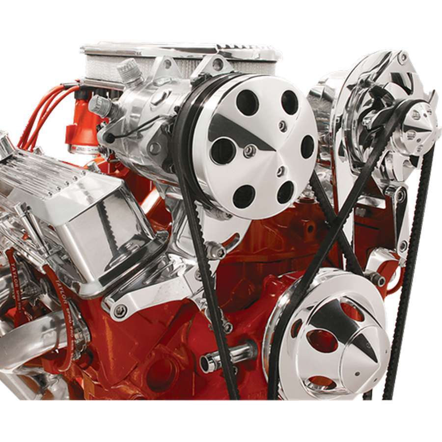 A/C Brkt. SBC Pass. Side Hi Mount Air Conditioner Brackets and Components Billet Specialties