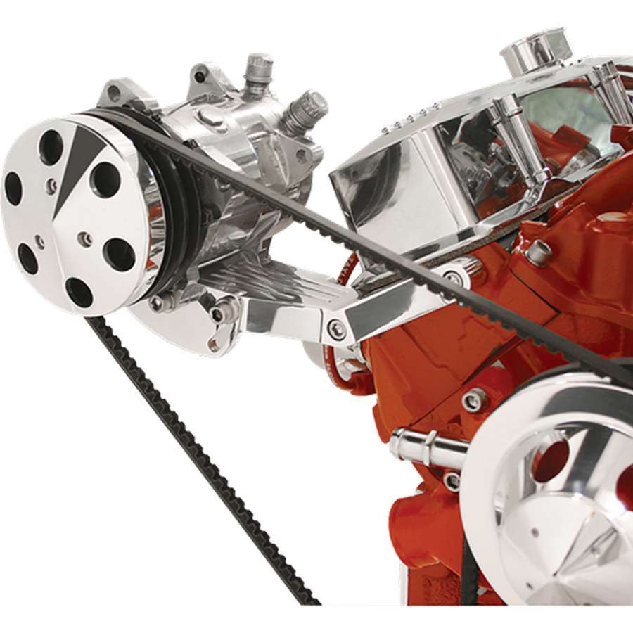 SBC Side Mt. Comp. Brkt Pass. Side Air Conditioner Brackets and Components Billet Specialties