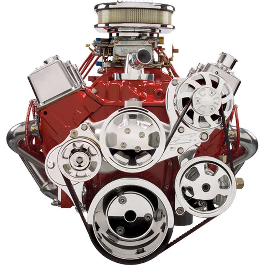 SBC Tru Trac Pulley Sys. Pulley Kits Billet Specialties