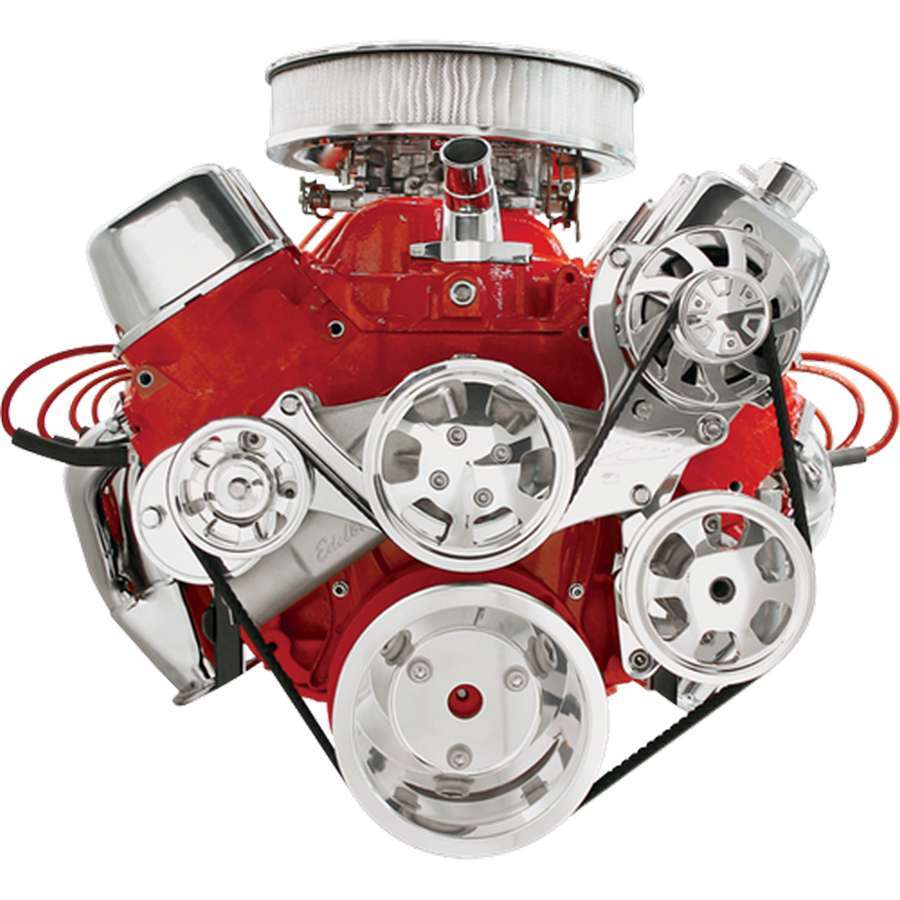 Serp System BBC w/P/S No A/C Pulley Kits Billet Specialties