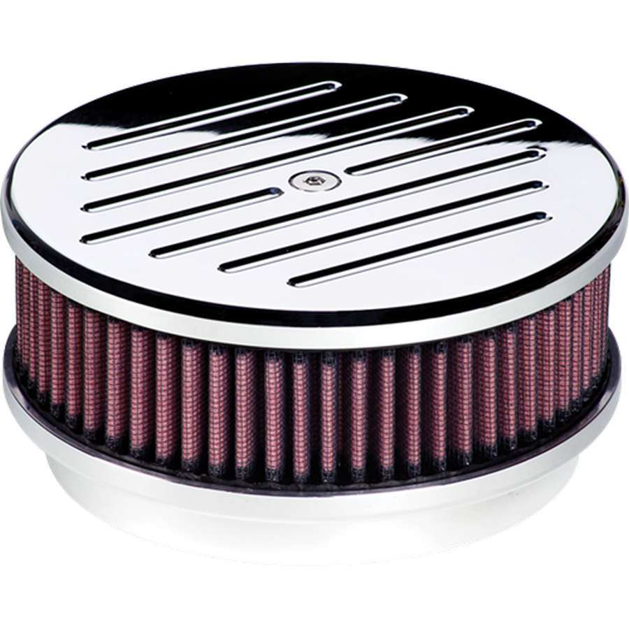 Round 6-3/8in Air Cleaner Ball Milled Air Cleaner Assemblies and Air Intake Kits Billet Specialties
