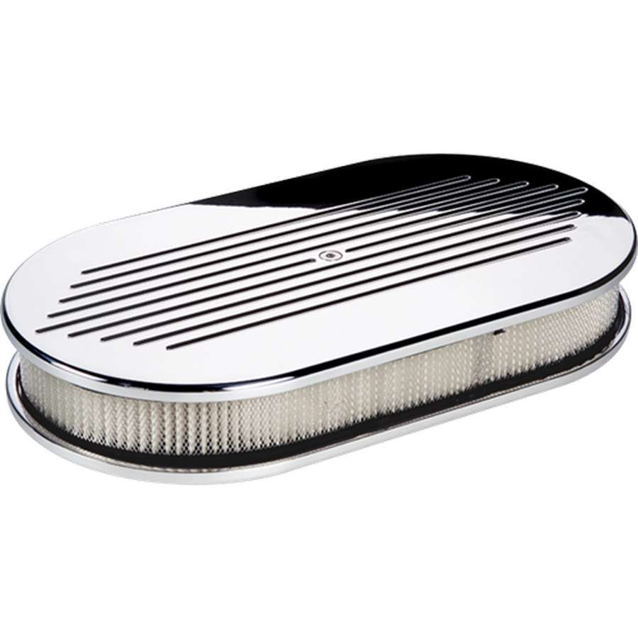 Large Oval Ball Milled Air Cleaner Air Cleaner Assemblies and Air Intake Kits Billet Specialties